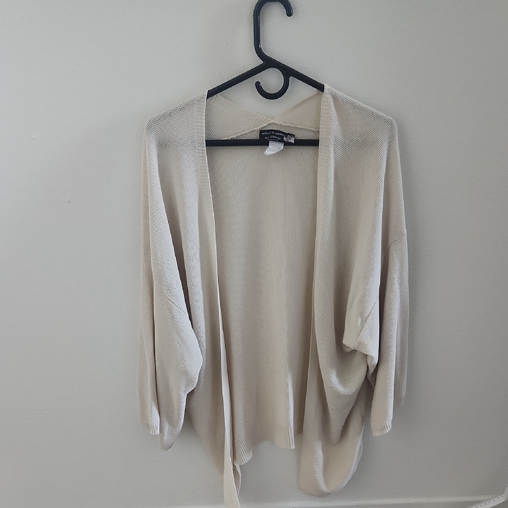 Alley & Gabby Women's Cream Sweater Cardigan
